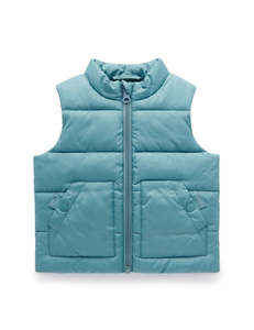Puffer Vest - Lake Blue
