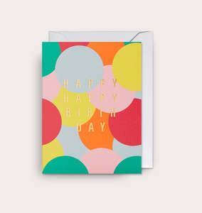 Lagom Design: Happy Happy Birthday Mini Card