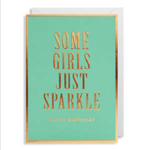 Postco: Some Girls Just Sparkle, Happy Birthday Card