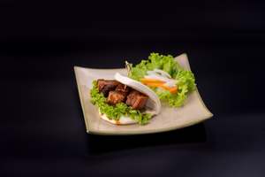 Summer Rolls Bao: SR5 - TACO BAO - CARAMELISED PORK