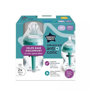 TOMMEE TIPPEE ADVANCED ANTI-COLIC 2PK 260ML BOTTLES