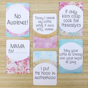 Light Floral Mum Milestone Cards