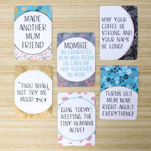 Milestone: Dark Floral Mum Milestone Cards