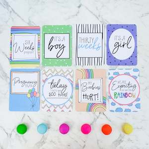 Milestone: Rainbow Baby Pregnancy Milestone Cards