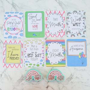 Rainbow Baby Milestone Cards