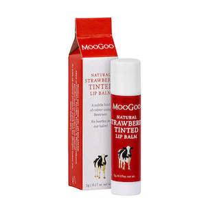 Care: MooGoo Edible Lip Balm-Straberry Tinted 5g