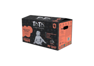 Nappies Wetbags: TOTO PREMIUM NAPPIES FOR TODDLER - SIZE 4 - 72 NAPPIES - 10 TO 15KG