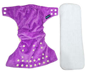BeBops Reusable cloth Nappy :purple