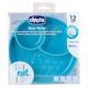 Silicone Divided Plate 12m+ Teal