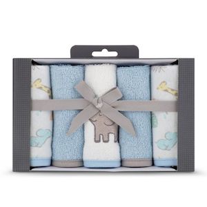 Gifts For Baby: Little Linen Towelling Washer 5Pk