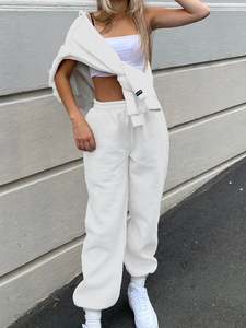 Oversized Joggers | White