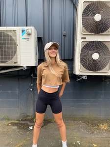 Love. By Tori Cropped Tee | Umber