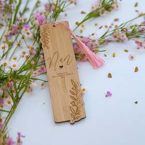 Personalised Botanical Bookmark