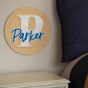 Layered Letterman Personalised Plaque