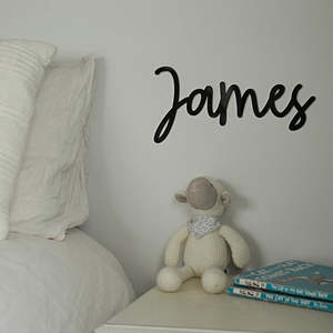 Black Acrylic Wall Name - other sizes and fonts available