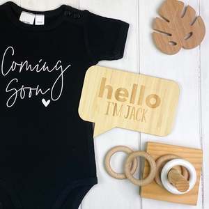 Personalised Decor: Speech Bubble Announcement Card