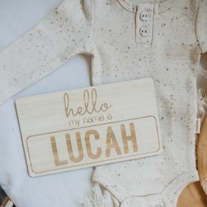 Personalised Decor: Personalised Hello Tile