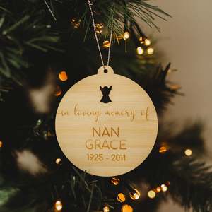 In Loving Memory: In Loving Memory Christmas Bauble