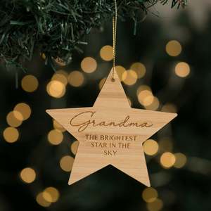 In Loving Memory: Brightest Star Memory Christmas Bauble