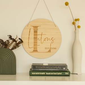 Personalised Monogram Plaque