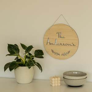 Personalised Surname Plaque