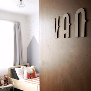 Personalised Wall Names: Vintage Wall Lettering