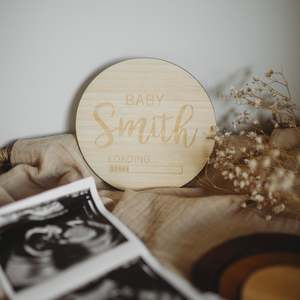 Baby Loading Announcement Card