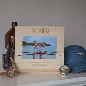 Gifts For Him: Personalised Tile Photo Holder