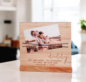 Personalised Father's Day Photo Holder