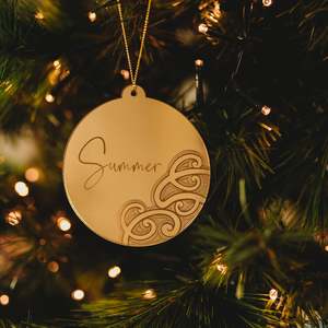 Anu Huia Art Kirihimete Collaboration: Aotearoa Kirihimete Bauble