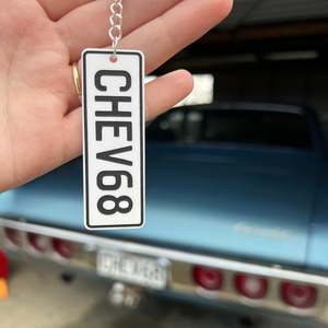 Number Plate Personalised Key Ring