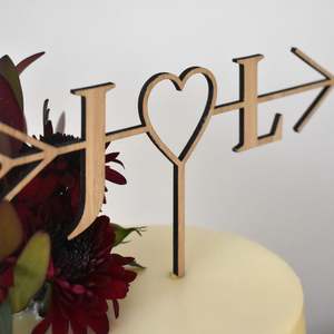 Cake Topper Collection: Initials Personalised Cake Topper (other colours available)