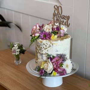 Cake Topper Collection: Years Loved Personalised Cake Topper (other colours available)