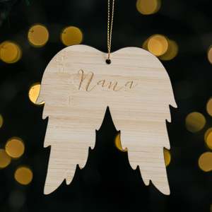 All: Angel Wings Christmas Bauble