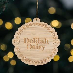 Heart Wreath Christmas Bauble