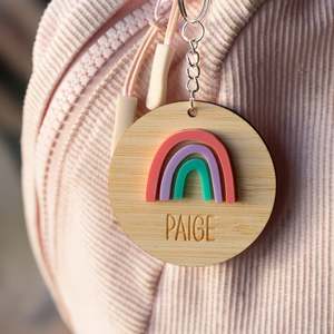 Rainbow Personalised Bag Tag