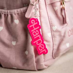 Barbie-inspired Personalised Bag Tag