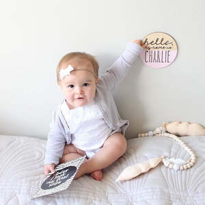 Announcements: Personalised Hello Plaque