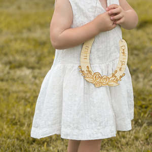 Personalised Floral Wedding Horseshoe
