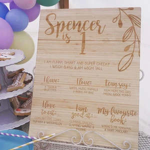 Milestones 1: Birthday Milestone Board