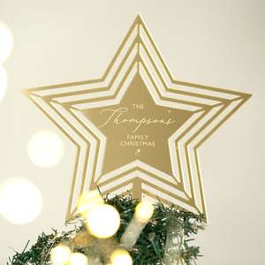 Personalised Christmas Tree Topper