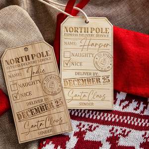Personalised North Pole Gift Tag