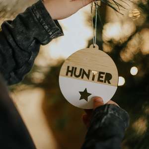 Painted Personalised Christmas Baubles: The Original Personalised Christmas Bauble