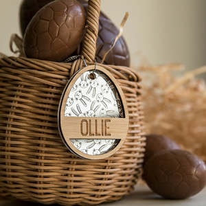 Personalised Golden Egg Easter Tag