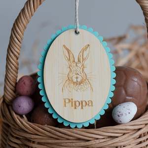 Personalised Portrait Easter Tag