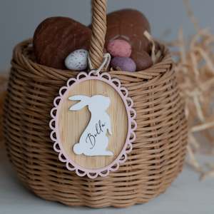 Personalised Hoppy Days Easter Tag