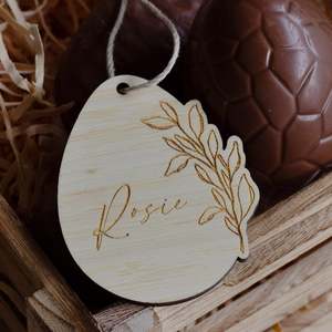 Personalised Wildflower Easter Tag