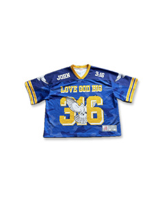 'Saviour' Football Jersey in Blue