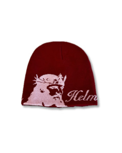 'Helmet of Salvation' Beanie in Red
