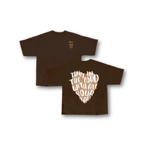 Proverbs 3:5 T-shirt in Chestnut